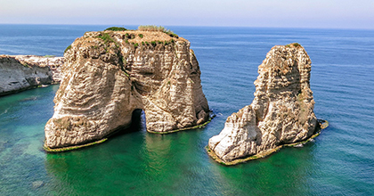 Pigeons Rock Beirut